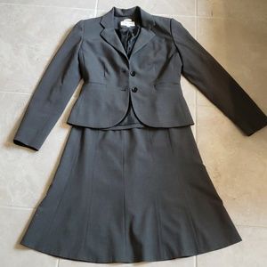 Charcoal Gray Calvin Klein Skirt Suit Set